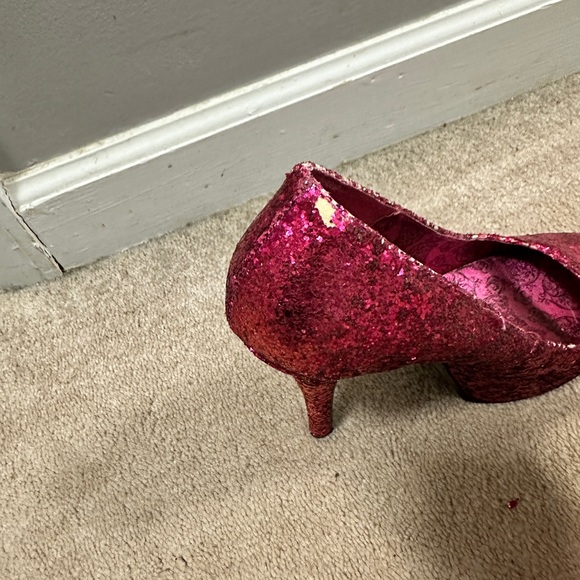 Pink glitter pumps Bordello sz 9 - Picture 6 of 8